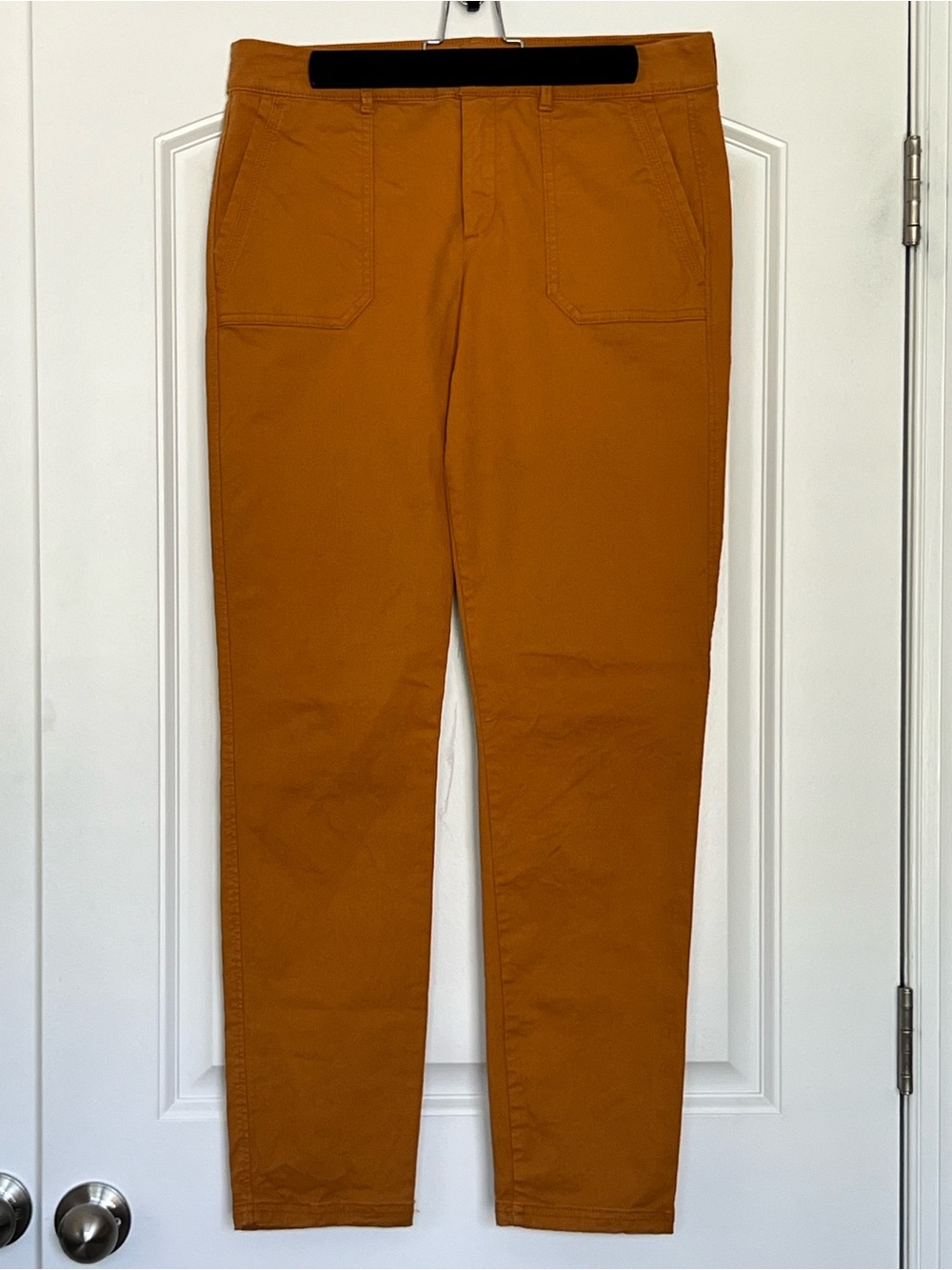 Old Navy Mid-Rise Pixie Chino Utility Pants Sunflower Gold Size 8 Tall